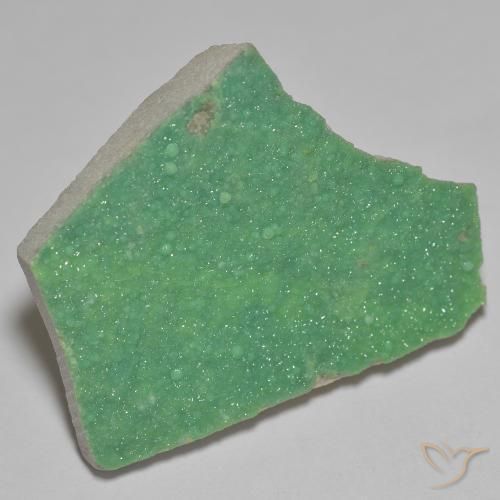 16.92 ct Green Druzy Variscite Stone, Natural Druzy Variscite in Fancy Crystal Cluster Shape for Sale