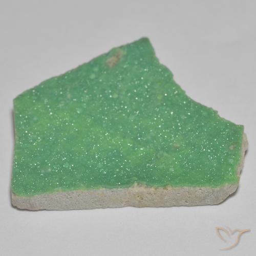 Druzy Variscite Gemstone in 27.7 x 22 mm Size for Sale, Druzy Variscite Stone in Light Green Color