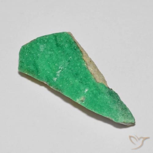 12.10ct Natural Bright Green Druzy Variscite, Fancy, Opaque