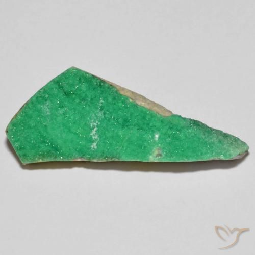 12.10 ct Green Druzy Variscite Stone, Natural Druzy Variscite in Fancy Crystal Cluster Shape for Sale