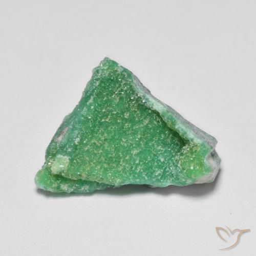 3.20 ct Green Druzy Variscite Stone, Natural Druzy Variscite in Fancy Crystal Cluster Shape for Sale