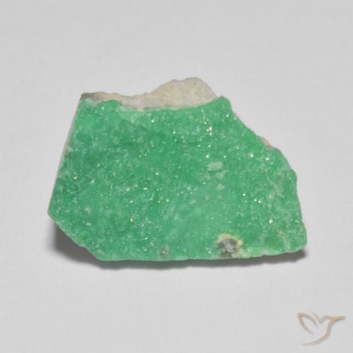 5.60 ct Green Druzy Variscite Stone, Natural Druzy Variscite in Fancy Crystal Cluster Shape for Sale
