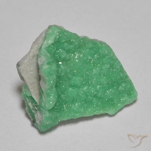 3.27ct Natural Light Basil Green Druzy Variscite, Fancy, Opaque