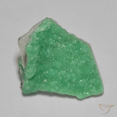 3.27 ct Green Druzy Variscite Stone, Natural Druzy Variscite in Fancy Crystal Cluster Shape for Sale