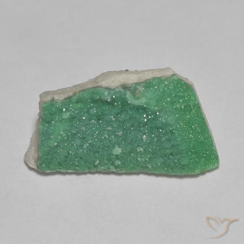 3.73ct Natural Medium Green Druzy Variscite, Fancy, Opaque