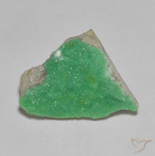 4.35ct Natural Yellowish Green Druzy Variscite, Fancy, Opaque