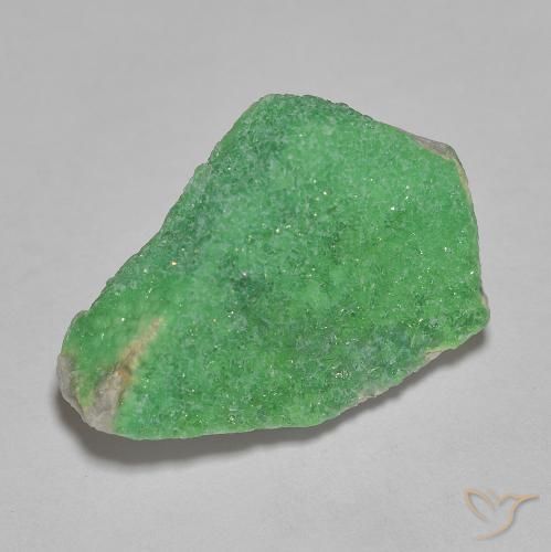 5.57 ct Green Druzy Variscite Stone, Natural Druzy Variscite in Fancy Crystal Cluster Shape for Sale