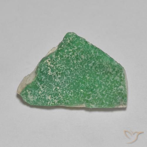 4.24ct Natural Light Basil Green Druzy Variscite, Fancy, Opaque