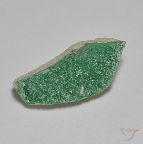 3.29 ct Green Druzy Variscite Stone, Natural Druzy Variscite in Fancy Crystal Cluster Shape for Sale