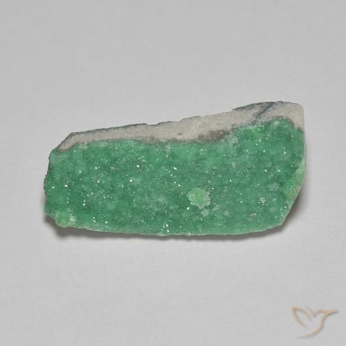 3.88ct Natural Brilliant Green Druzy Variscite, Fancy, Opaque