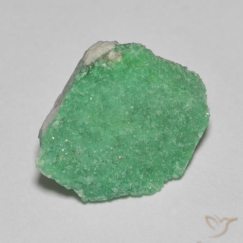3.97 ct Green Druzy Variscite Stone, Natural Druzy Variscite in Fancy Crystal Cluster Shape for Sale