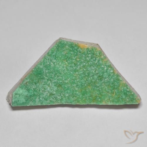 17.22 ct Green Druzy Variscite Stone, Natural Druzy Variscite in Fancy Crystal Cluster Shape for Sale