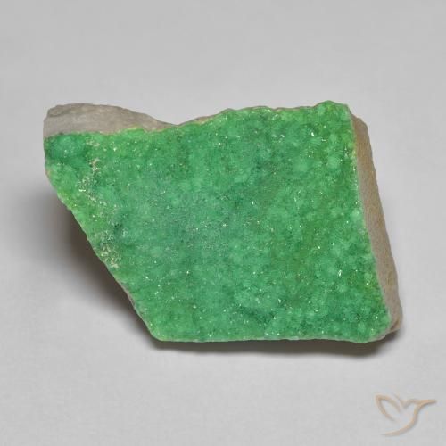 14.38ct Natural Yellowish Green Druzy Variscite, Fancy, Opaque