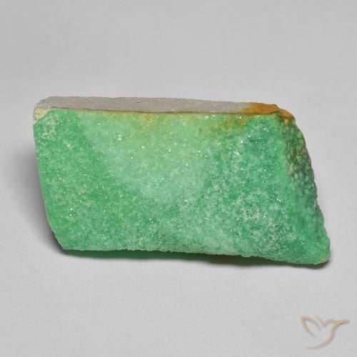 13.47ct Natural Yellowish Green Druzy Variscite, Fancy, Opaque