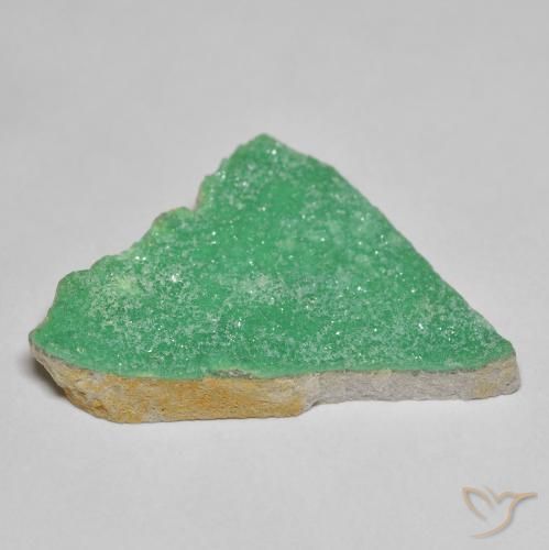 Druzy Variscite Gemstone in 28 x 18.1 mm Size for Sale, Druzy Variscite Stone in Medium Green Color
