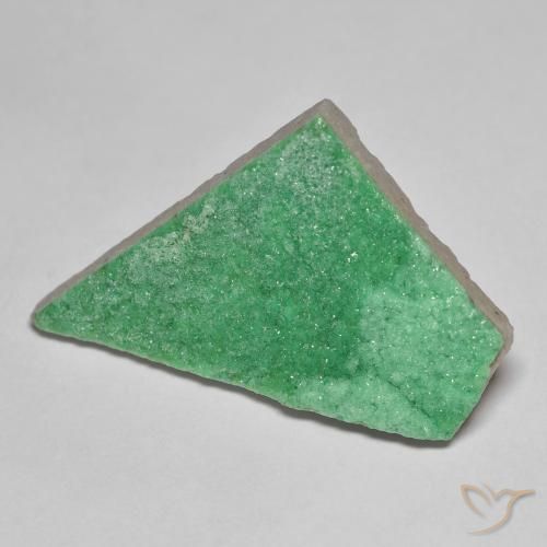 9.28 ct Odd Shaped Druzy Variscite, 27.8 x 16.7 mm From China, Photo A