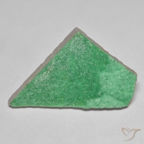 9.28 ct Green Druzy Variscite Stone, Natural Druzy Variscite in Fancy Crystal Cluster Shape for Sale