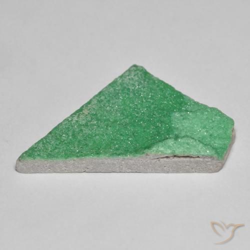 Druzy Variscite Gemstone in 27.8 x 16.7 mm Size for Sale, Druzy Variscite Stone in Shamrock Green Color