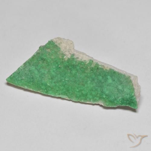 6.91 ct Green Druzy Variscite Stone, Natural Druzy Variscite in Fancy Crystal Cluster Shape for Sale