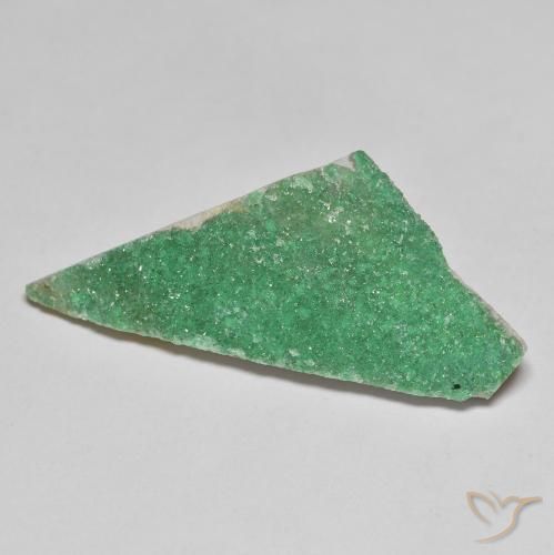 10.43 ct Odd Shaped Druzy Variscite, 33.9 x 14.7 mm From China, Photo A