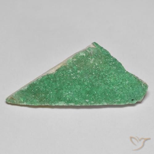 10.43 ct Green Druzy Variscite Stone, Natural Druzy Variscite in Fancy Crystal Cluster Shape for Sale