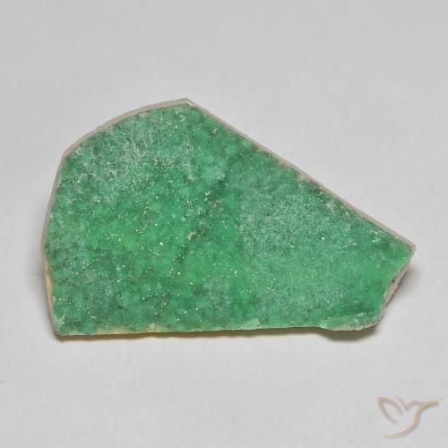 9.16 ct Green Druzy Variscite Stone, Natural Druzy Variscite in Fancy Crystal Cluster Shape for Sale