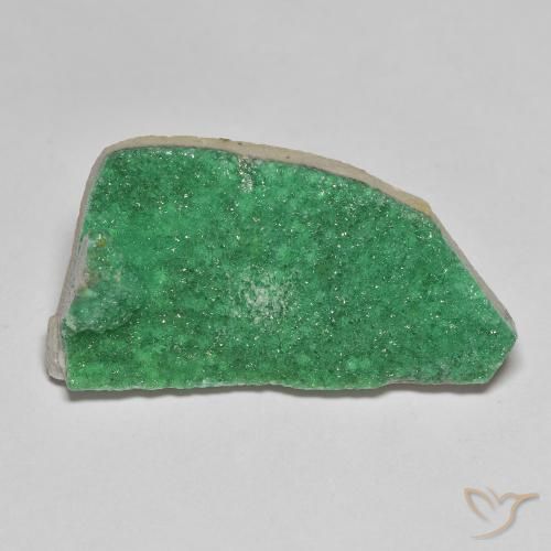 11.70 ct Green Druzy Variscite Stone, Natural Druzy Variscite in Fancy Crystal Cluster Shape for Sale