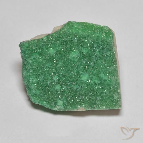 8.21 ct Green Druzy Variscite Gemstone, Druzy Variscite Gem in Fancy Crystal Cluster Shape for Sale.