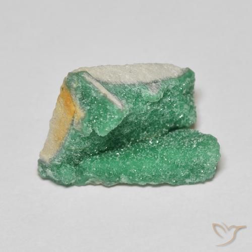 7.56 ct Green Druzy Variscite Stone, Natural Druzy Variscite in Fancy Crystal Cluster Shape for Sale