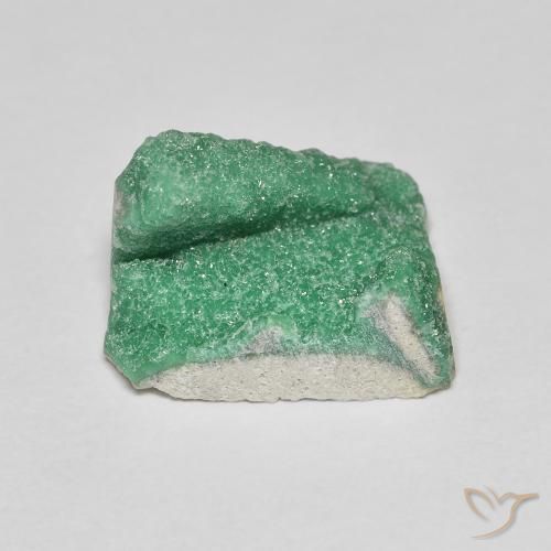 Druzy Variscite Gemstone in 15.5 x 13.1 mm Size for Sale, Druzy Variscite Stone in Medium Green Color