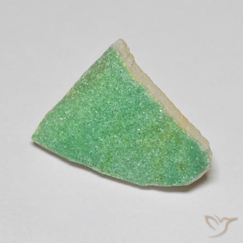 11.36 ct Green Druzy Variscite Stone, Natural Druzy Variscite in Fancy Crystal Cluster Shape for Sale