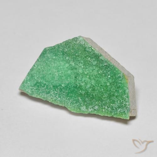 8.41ct Natural Medium Green Druzy Variscite, Fancy, Opaque