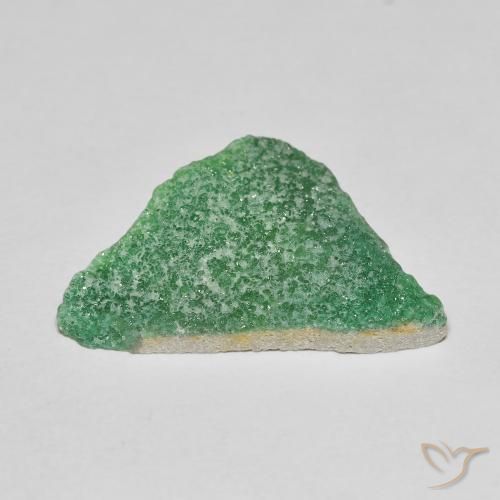 Druzy Variscite Gemstone in 22.9 x 15.2 mm Size for Sale, Druzy Variscite Stone in Clover Green Color