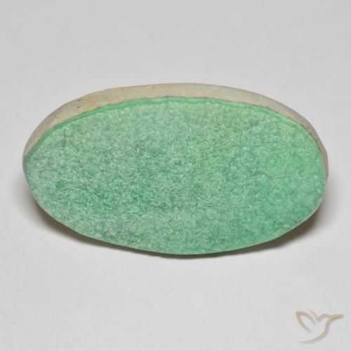 21.94 ct Druzy Variscite, 32.7 x 19 mm From China, Photo A
