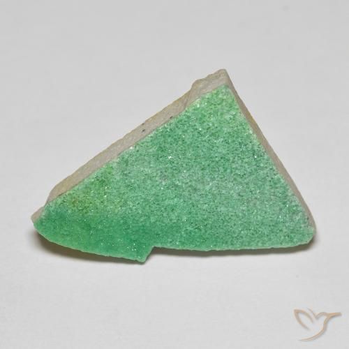7.59ct Natural Shamrock Green Druzy Variscite, Fancy, Opaque