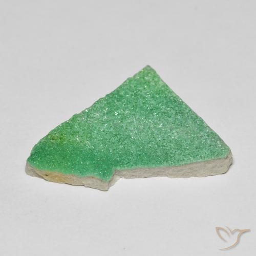Druzy Variscite Gemstone in 21.3 x 17.8 mm Size for Sale, Druzy Variscite Stone in Shamrock Green Color