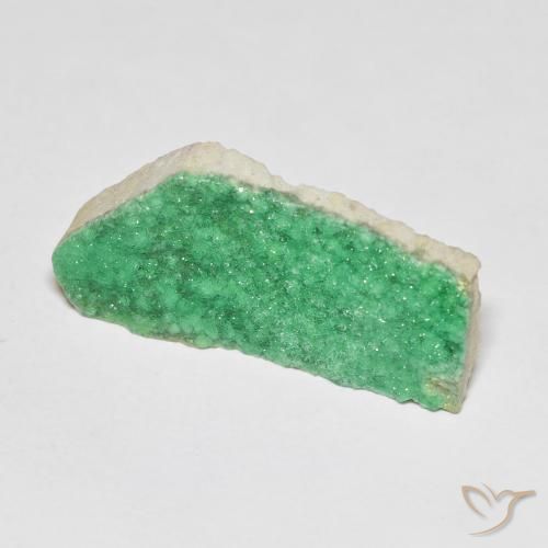 6.73 ct Odd Shaped Druzy Variscite, 24.8 x 12.1 mm From China, Photo A