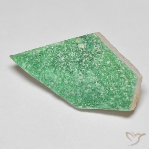11.69 ct Green Druzy Variscite Stone, Natural Druzy Variscite in Fancy Crystal Cluster Shape for Sale