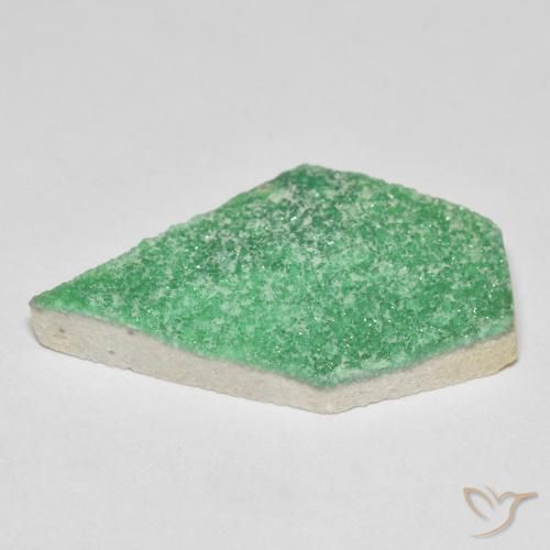 Druzy Variscite Gemstone in 27.5 x 16.2 mm Size for Sale, Druzy Variscite Stone in Shamrock Green Color