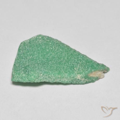 Druzy Variscite Gemstone in 21.7 x 15.5 mm Size for Sale, Druzy Variscite Stone in Medium Green Color