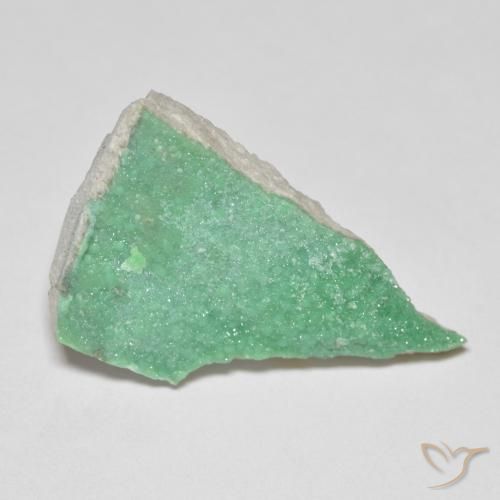 9.85ct Natural Medium Green Druzy Variscite, Fancy, Opaque