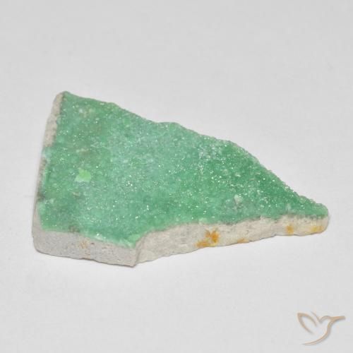 Druzy Variscite Gemstone in 25.1 x 15.4 mm Size for Sale, Druzy Variscite Stone in Medium Green Color