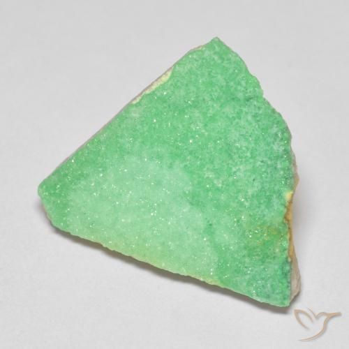 7.84 ct Green Druzy Variscite Stone, Natural Druzy Variscite in Fancy Crystal Cluster Shape for Sale