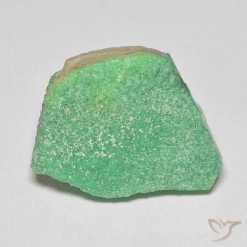 11.46ct Natural Yellowish Green Druzy Variscite, Fancy, Opaque