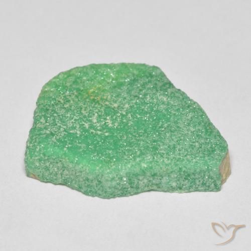 Druzy Variscite Gemstone in 21 x 16.3 mm Size for Sale, Druzy Variscite Stone in Yellowish Green Color