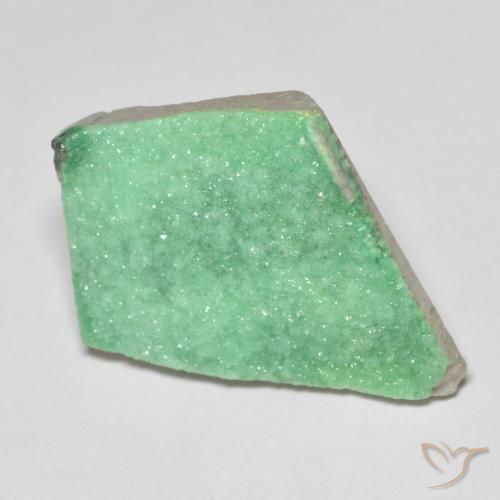 10.42 ct Odd Shaped Druzy Variscite, 21.8 x 16.4 mm From China, Photo A