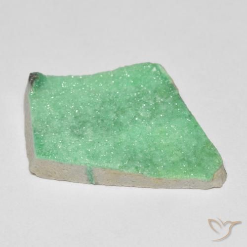 Druzy Variscite Gemstone in 21.8 x 16.4 mm Size for Sale, Druzy Variscite Stone in Light Green Color