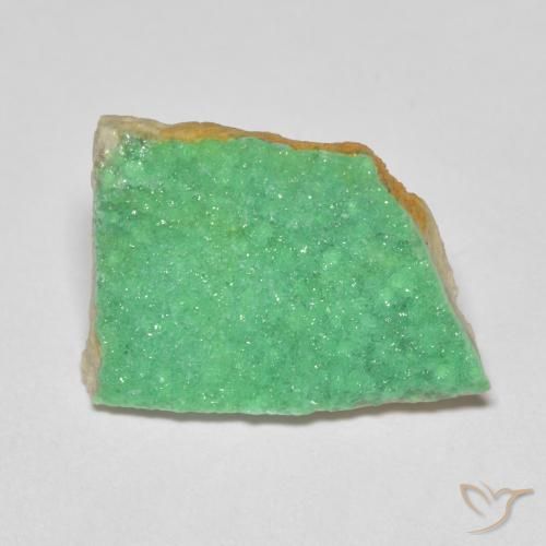 5.72ct Natural Medium Green Druzy Variscite, Fancy, Opaque
