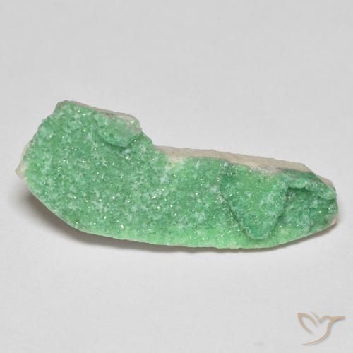6.22 ct Green Druzy Variscite Stone, Natural Druzy Variscite in Fancy Crystal Cluster Shape for Sale