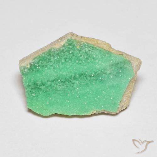 7.10ct Natural Mint Green Druzy Variscite, Fancy, Opaque